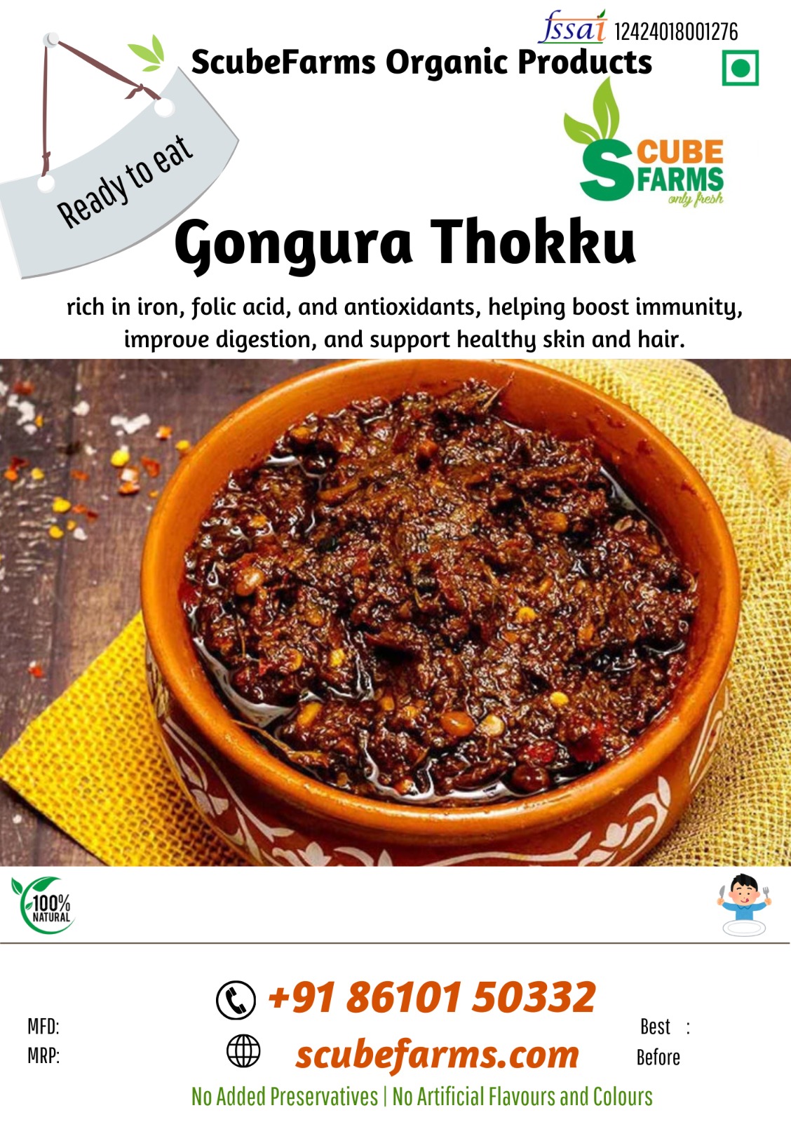 Scubefarms | Gongura Thokku