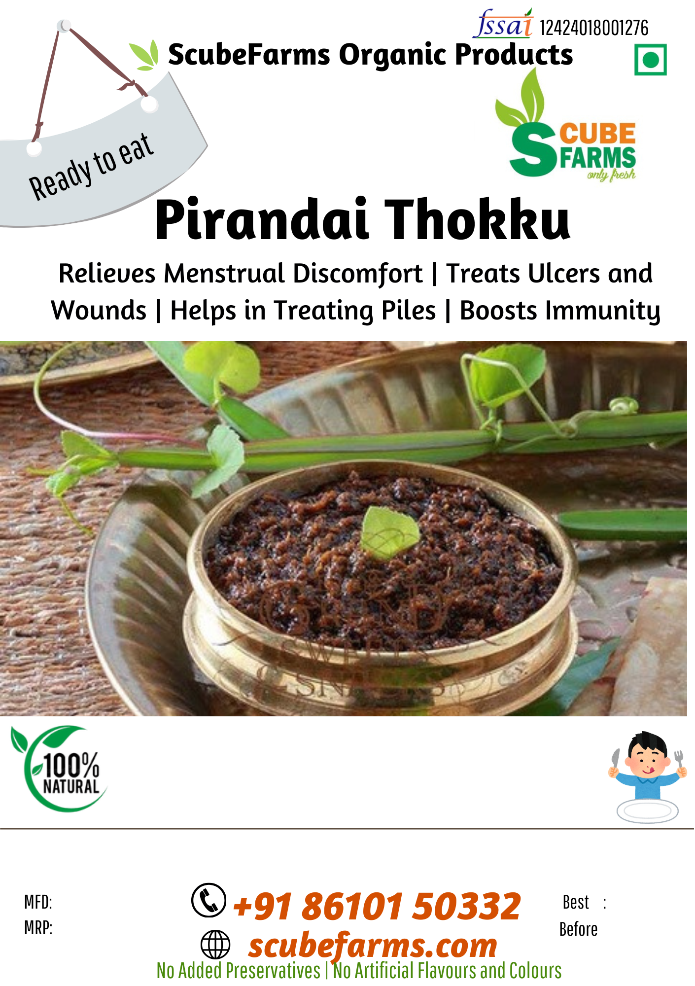 Scubefarms | Pirandai Thokku